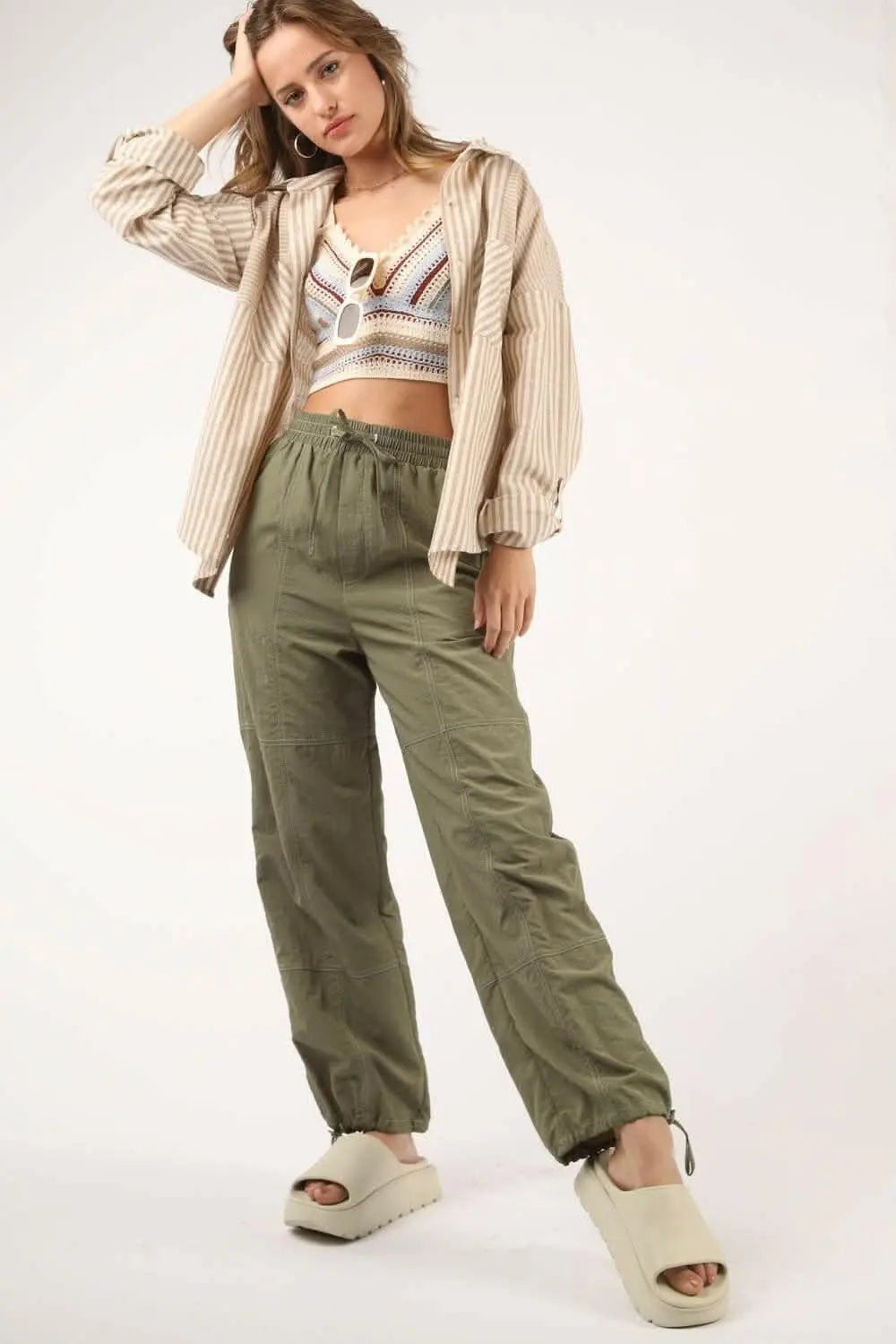 Joggers with Customizable Parachute Style - Very J Edition - Love Salve